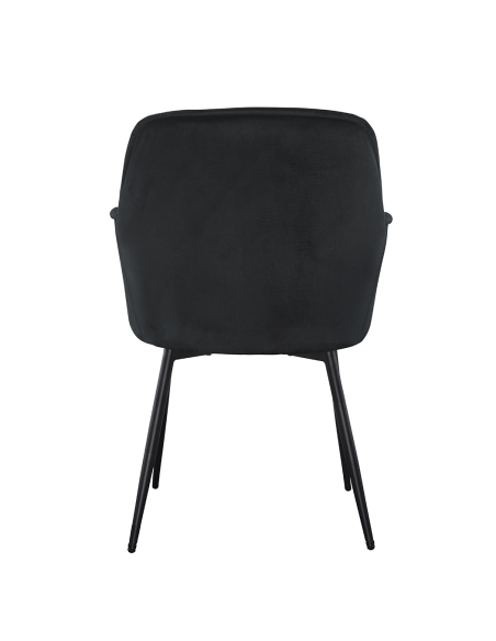 Ensemble de 2 fauteuils en velours QUEEN rétro, avec dossier rembourré.