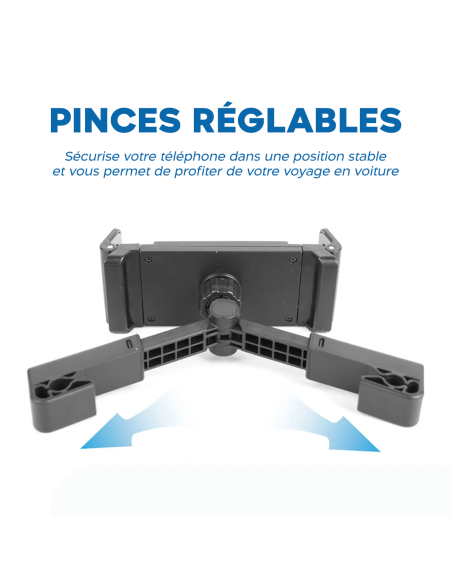 Support de smartphone pour voiture à fixer sur l'appui-tête du siège, universel