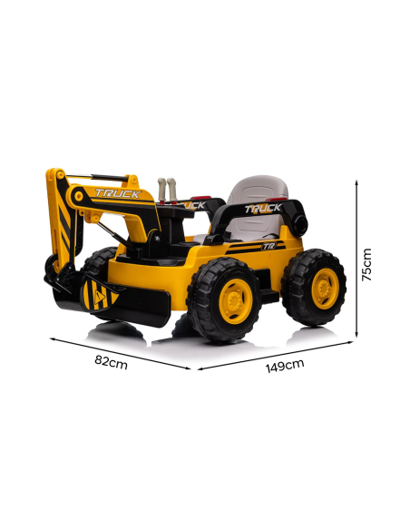 Bulldozer Électrique pour Enfants LT979 New Holland avec Pelle Maniable 12V