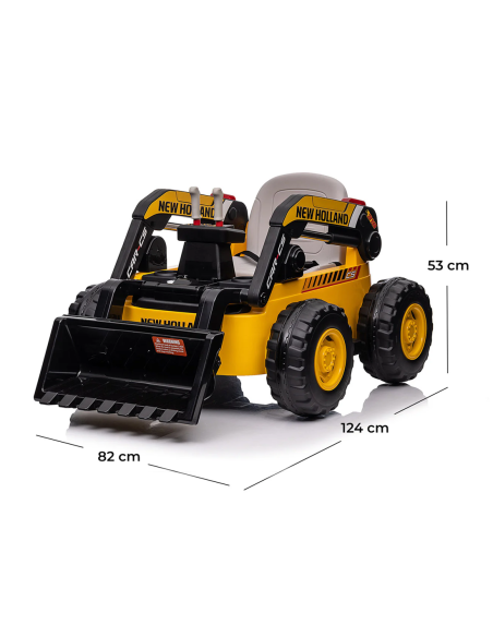 Excavateur Électrique pour Enfants New Holland LT978 avec Pelle Scavatrice 12V