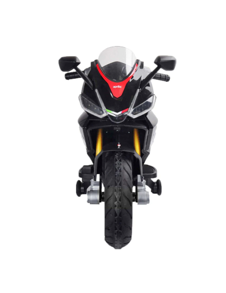 Moto Électrique pour Enfants LT973 Aprilia RSV4 BIG Noire avec Lumières et Sons