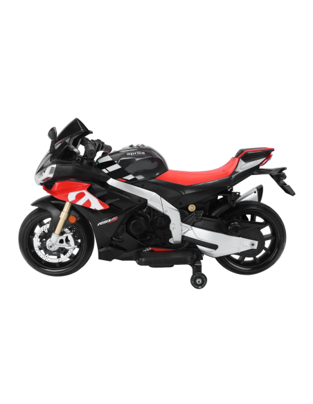 Moto Électrique pour Enfants LT973 Aprilia RSV4 BIG Noire avec Lumières et Sons