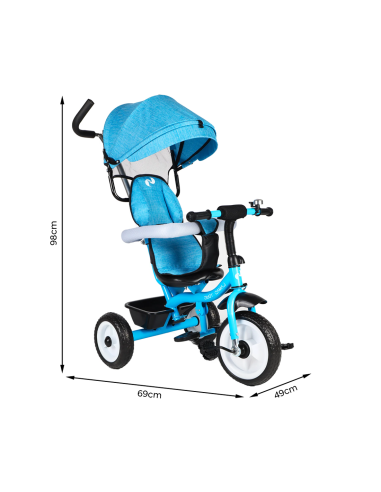 Tricycle FUNNY LT982 Poussette pour Enfants...
