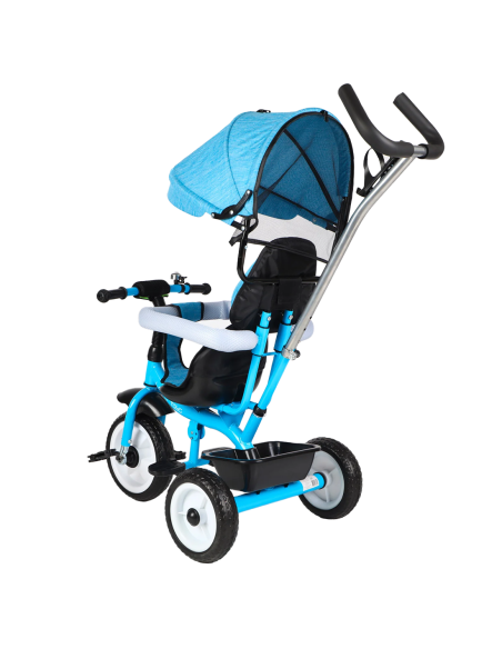 Tricycle FUNNY LT982 Poussette pour Enfants avec Pare-Soleil