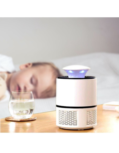 2pz Lampe anti-moustiques électrique 18724, trappola insectes LED USB portable.