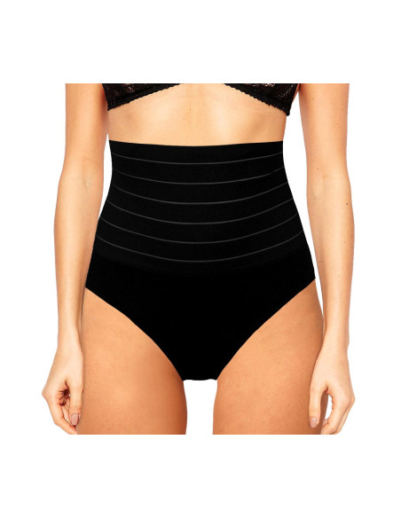 2 pièces Ceinture Haute 1 Blanche 1 Noire Slip Femme Gainante Modélante