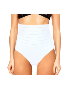 2 pièces Ceinture Haute 1 Blanche 1 Noire Slip Femme... 2
