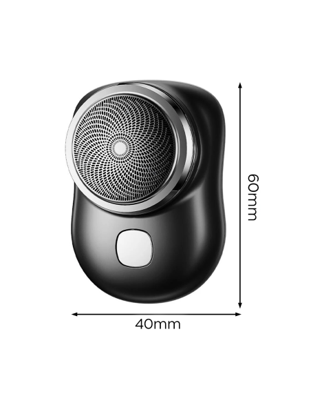 Mini Rasoir Électrique pour Homme Barbe et Cheveux Portable Rechargeable