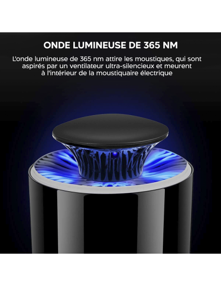 2pz Lampe anti-moustiques électrique 18724, trappola insectes LED USB portable.