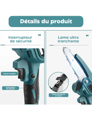 Kit 3 en 1 Ciseaux Électriques 48V avec...