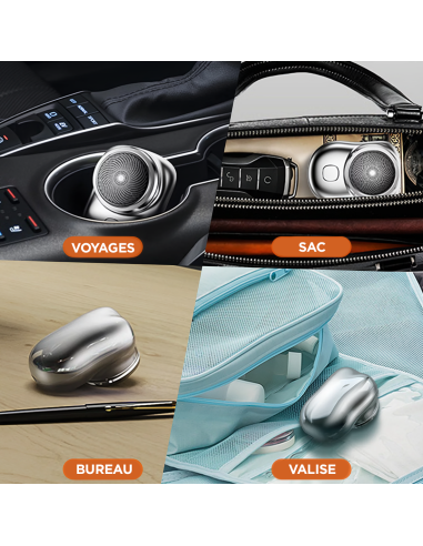 Mini Rasoir Électrique pour Homme Barbe et...