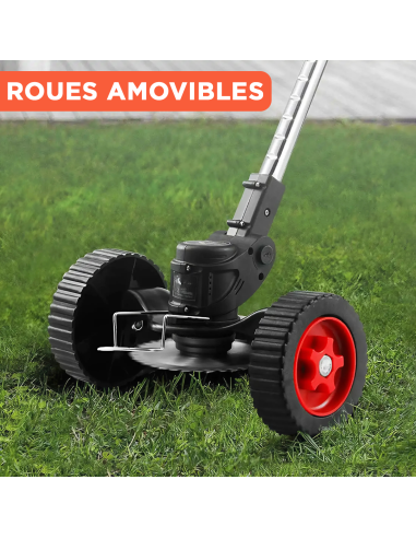 Débroussailleuse sans fil, 2 batteries 21V,...