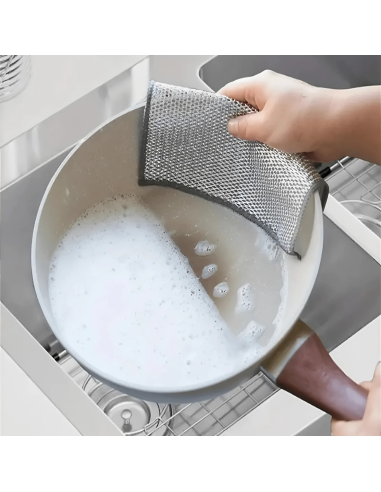 Chiffon en Fil Métallique, 10pcs Réutilisables...