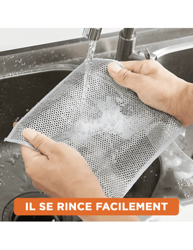 Chiffon en Fil Métallique, 10pcs Réutilisables...