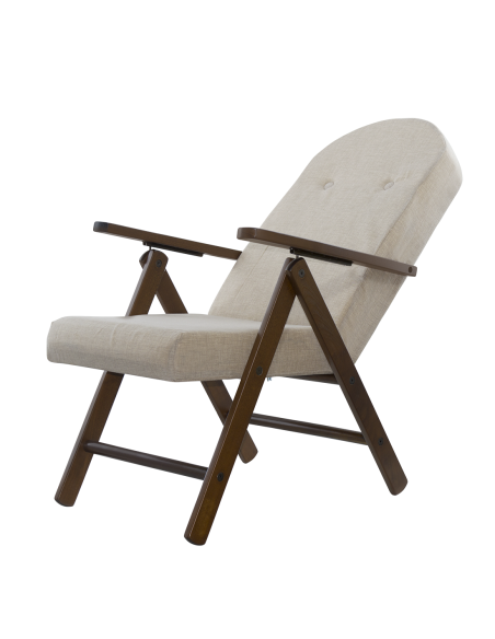 Fauteuil en Bois AMALFI Unicolore, Chaise Réglable MASLEGNO 108x65x60
