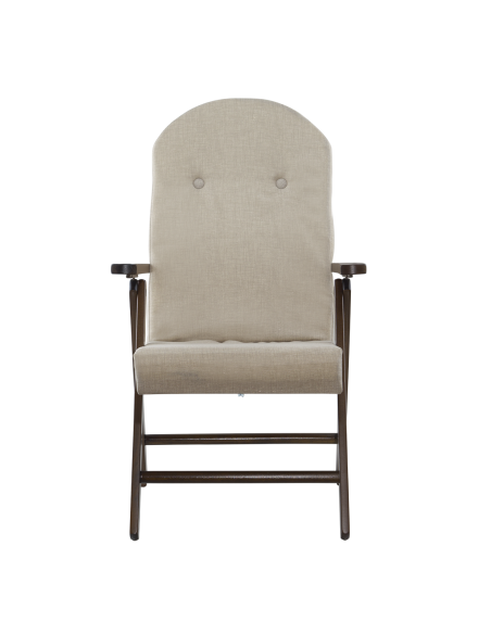 Fauteuil en Bois AMALFI Unicolore, Chaise Réglable MASLEGNO 108x65x60