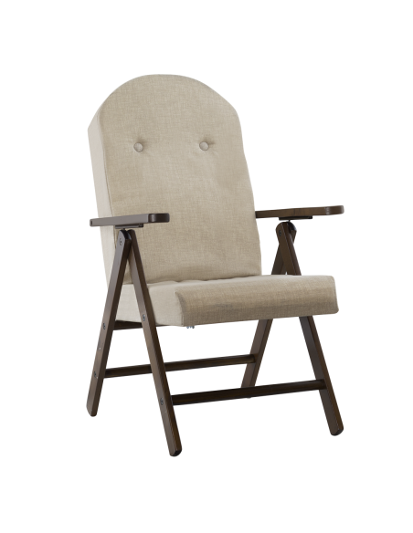 Fauteuil en Bois AMALFI Unicolore, Chaise Réglable MASLEGNO 108x65x60