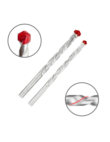 Set de 5 forets hélicoïdaux universels pour...