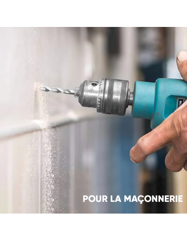 Set de 5 forets hélicoïdaux universels pour...