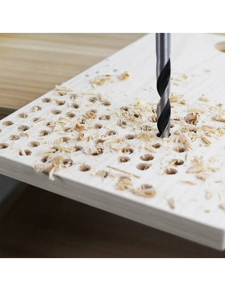 Set de 5 forets hélicoïdaux universels pour perceuse en bois de 4 5 6 8 et 10 mm