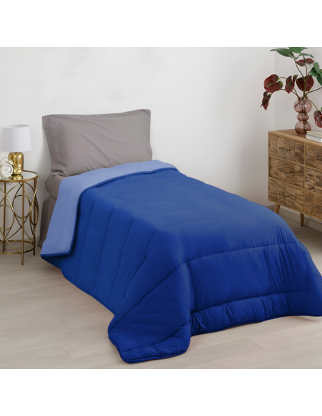 Couette simple d'hiver matelassée double face 170x260 cm Made in Italy