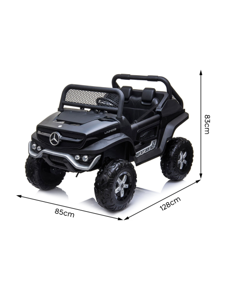 Voiture électrique LT972 Mercedes Unimog pour enfants, avec lumières et sons