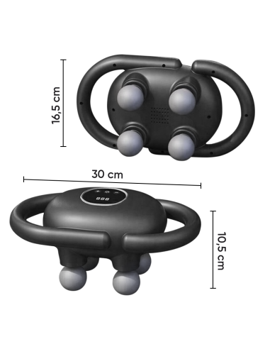 Pistolet de Massage Électrique 4 Têtes pour...