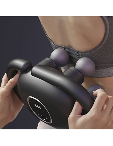 Pistolet de Massage Électrique 4 Têtes pour...