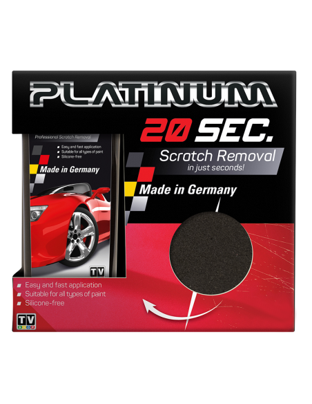 Rémover les Rayures Platinum Pâte Abrasive Auto 100ml avec Éponge