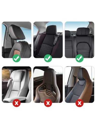 Coussin de tête pour voiture de voyage, support...