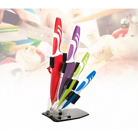 Ensemble de couteaux céramique antibactériens - Set de 5 piéces avec un exposant 0015