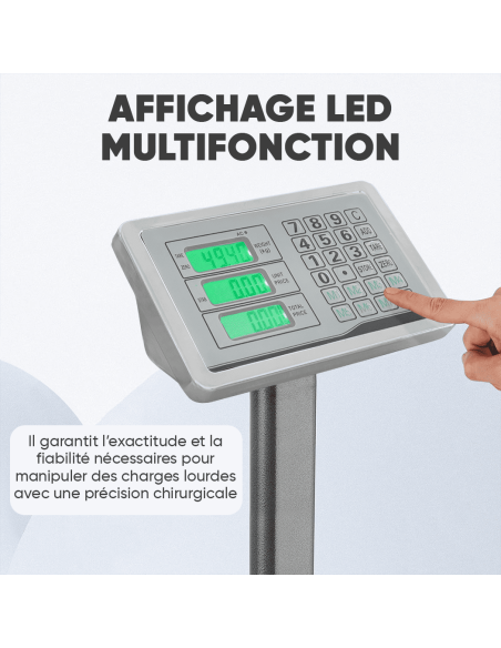 Balance industrielle 150 kg professionnelle à haute précision avec écran LED