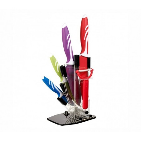 Ensemble de couteaux céramique antibactériens - Set de 5 piéces avec un exposant 0015