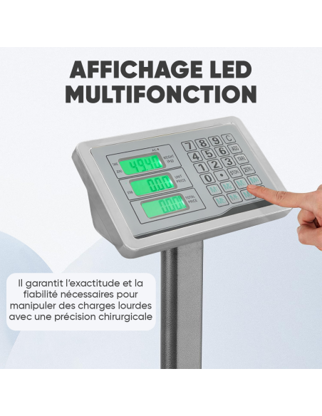 Mediawavestore : Balance Industrielle 300kg Haute Précision avec Écran LED
