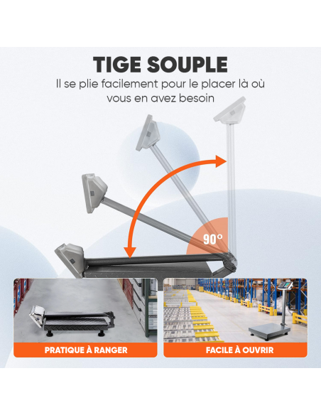 Mediawavestore : Balance Industrielle 300kg Haute Précision avec Écran LED