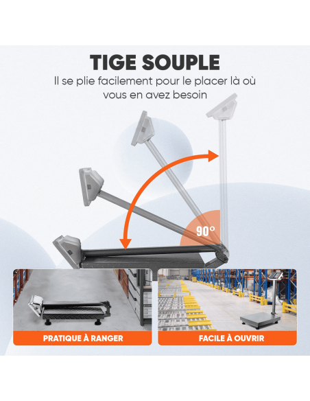 Balance industrielle 500kg professionnelle à haute précision avec écran LED