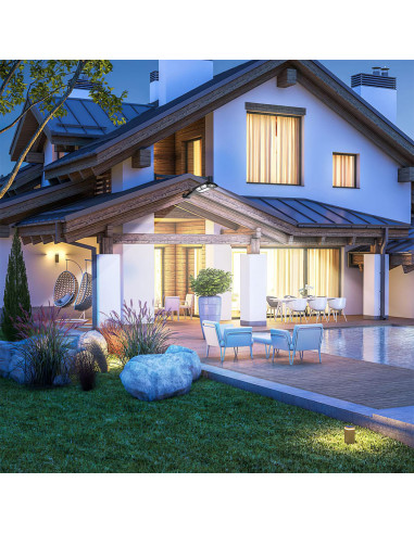 Lampe solaire PP-902T, capteur de mouvement,...