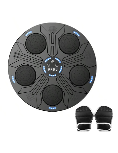 Machine à boxe musicale murale réglable avec...