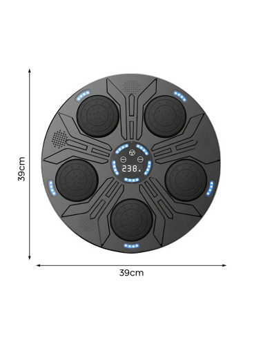 Machine à boxe musicale murale réglable avec...