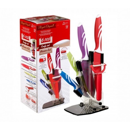 Ensemble de couteaux céramique antibactériens - Set de 5 piéces avec un exposant 0015