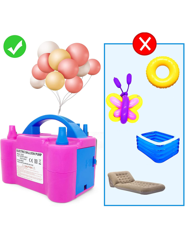 Gonfleur de Ballons Électrique Pompe pour Fêtes...