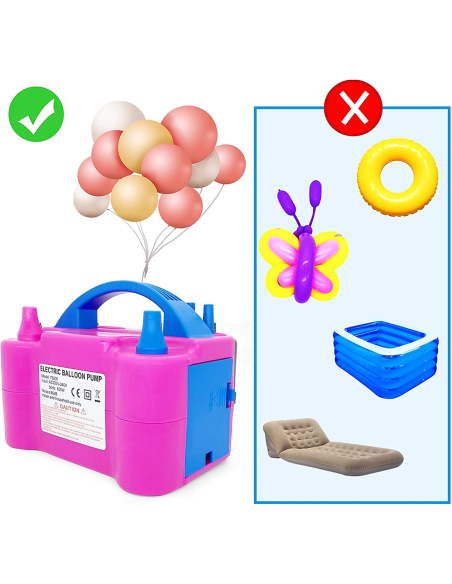 Gonfleur de Ballons Électrique Pompe pour Fêtes avec Deux Modes Portable