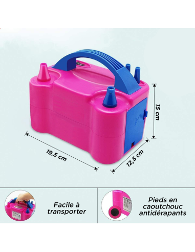 Gonfleur de Ballons Électrique Pompe pour Fêtes...