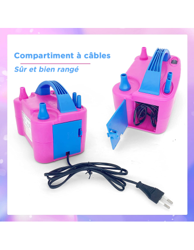 Gonfleur de Ballons Électrique Pompe pour Fêtes...