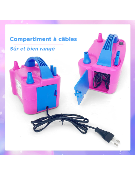 Gonfleur de Ballons Électrique Pompe pour Fêtes avec Deux Modes Portable
