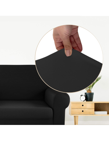 Housse de canapé 3 places avec élastique, uni,...