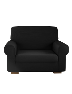 Housse de fauteuil 1 place avec élastique, unie,... 2