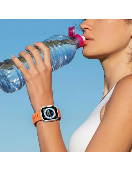 Smartwatch Ultra 49mm, 7 cinturini, notifiche, chiamate e app per iOS e Android