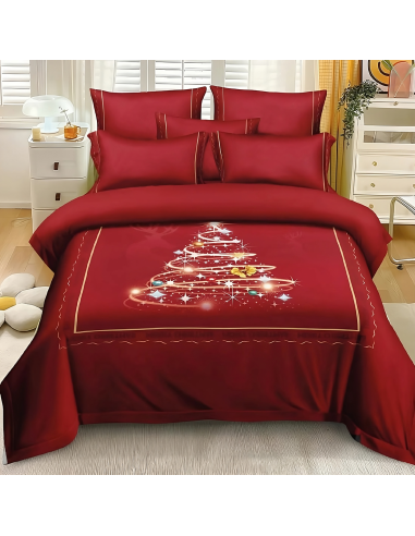 Couette matrimoniale en velours, impression...