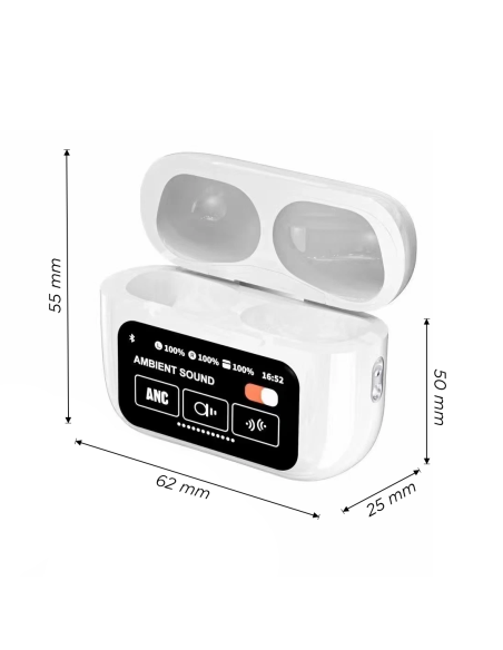 Écouteurs A9 Pro Bluetooth 54 sans fil affichage LED tactile son HI FI